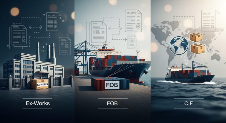 The Difference Between Ex-Works, FOB, and CIF Pricing