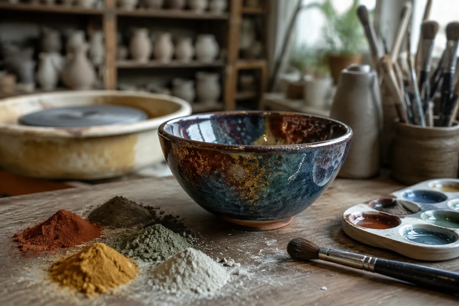 The Role of Mineral Pigments in Creating Colorful Ceramic Glazes by Claye