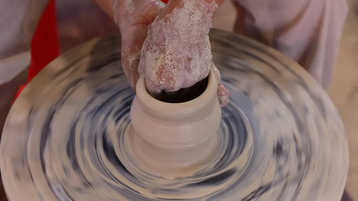 Centering Clay with Centrifugal Force